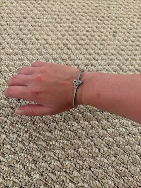 Silver Celtic Knot Bracelet - Silver